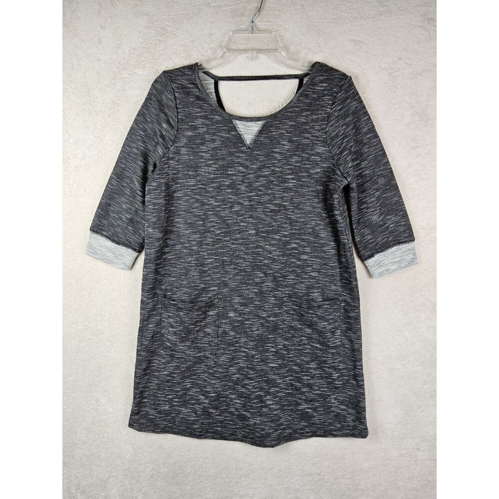 Jack BB Dakota Women's Pocket Front Open Back Grey Dress Size S